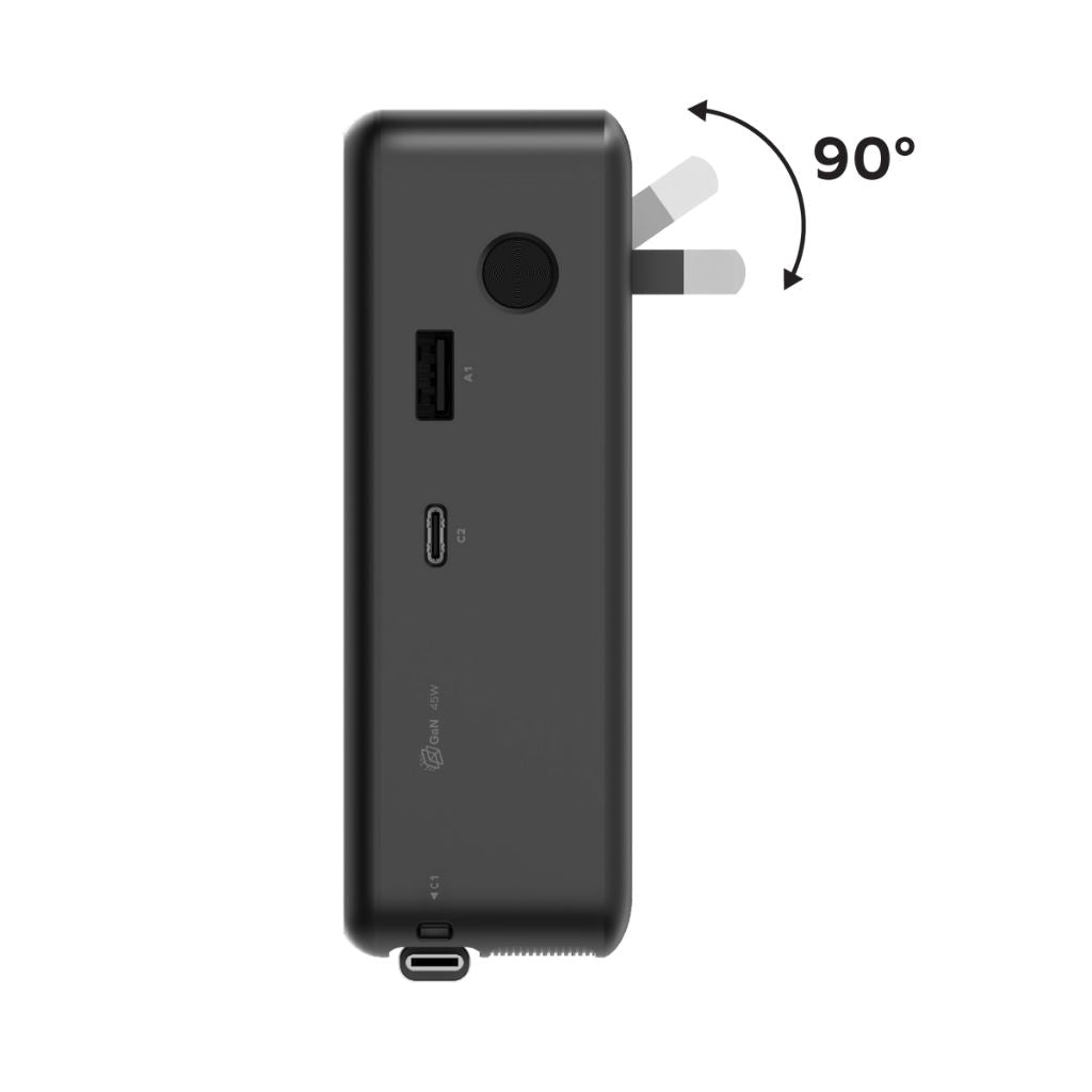 Momax 45W GaN Power Bank with 10,000 mAh Capacity and Dual AC/DC Charging