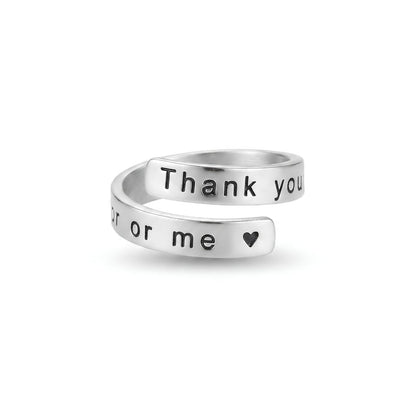 Engraved Wrap Ring