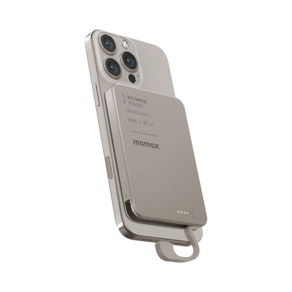 Momax 1-Power F.Pass+ 5000 mAh Power Bank With Built-In Cable & Magnetic Attachment
