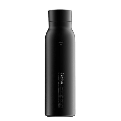Smart Vacuum Insulated Thermal Drinkware Bottle - 600 ml - Black