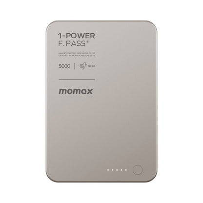 Momax 1-Power F.Pass+ 5000 mAh Power Bank With Built-In Cable & Magnetic Attachment