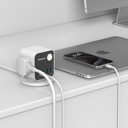 Momax 1-Charge Work Flow 3-Outlet Power Cube With USB