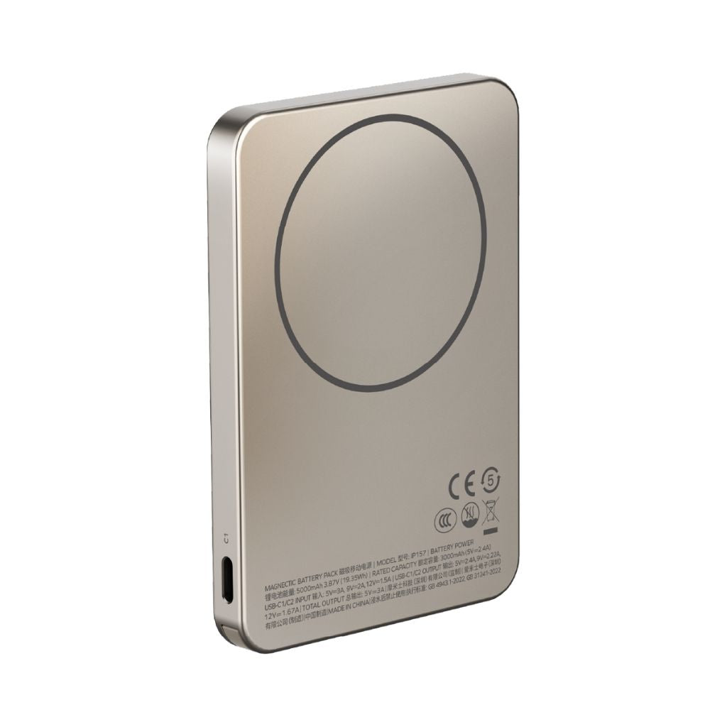 Momax 1-Power F.Pass+ 5000 mAh Power Bank With Built-In Cable & Magnetic Attachment