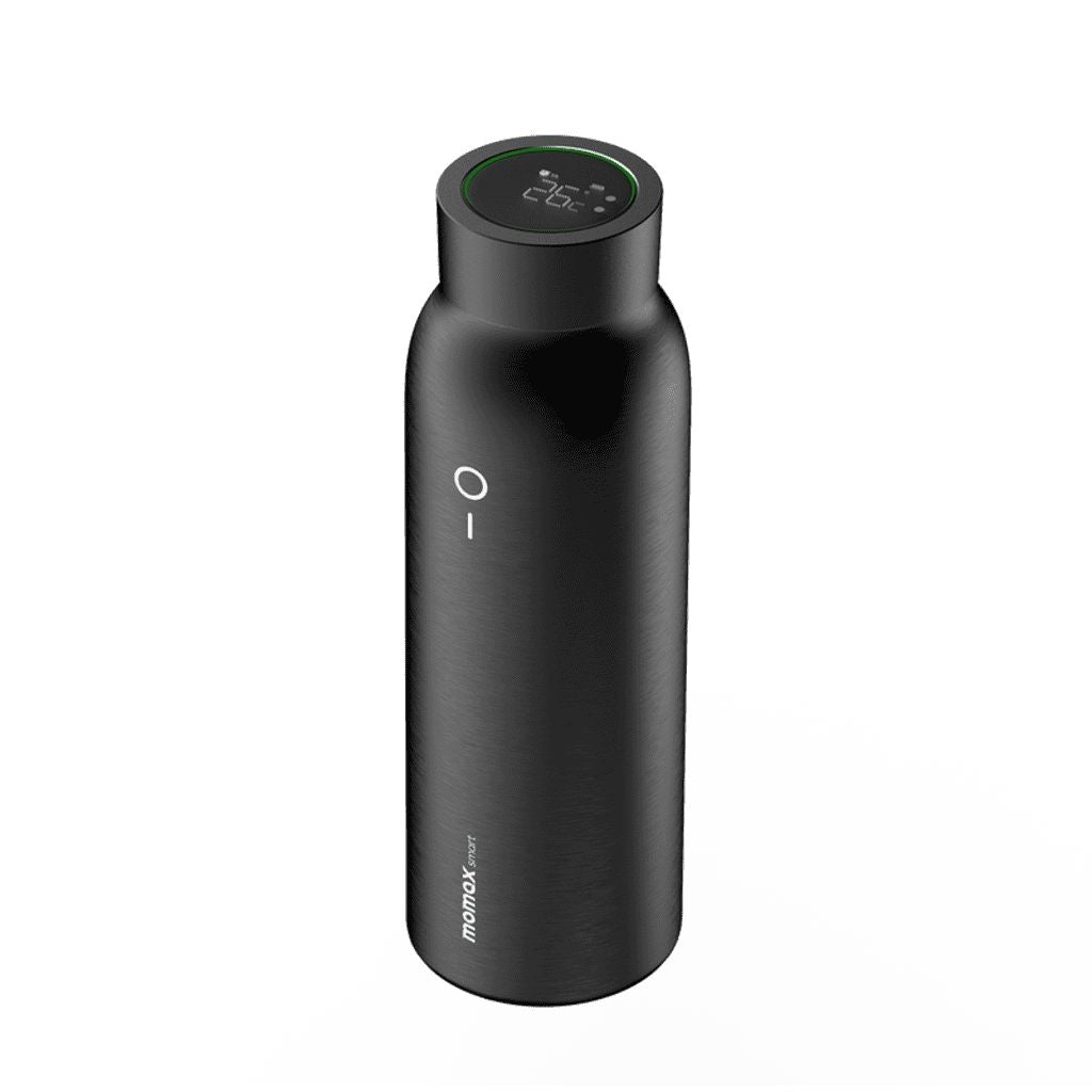 Smart Vacuum Insulated Thermal Drinkware Bottle - 600 ml - Black