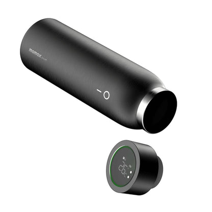 Smart Vacuum Insulated Thermal Drinkware Bottle - 600 ml - Black