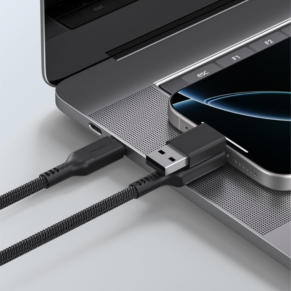 At Thunder Pro I 7X 2-In-1 USB-C + Lightning To USB-C 3A 60W 1.2M Cable