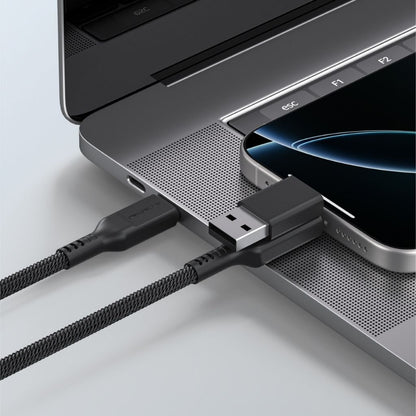 At Thunder Pro I 7X 2-In-1 USB-C + Lightning To USB-C 3A 60W 1.2M Cable
