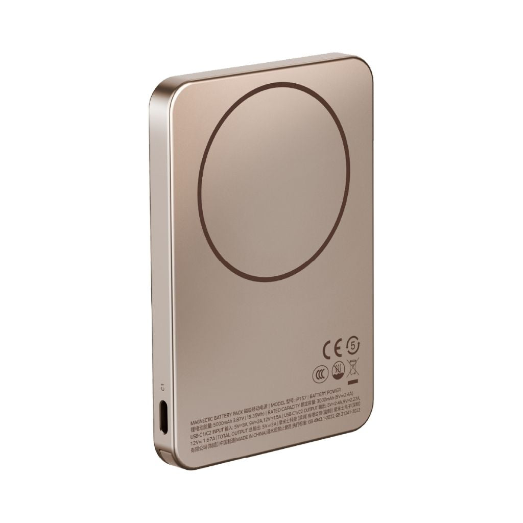 Momax 1-Power F.Pass+ 5000 mAh Power Bank With Built-In Cable & Magnetic Attachment