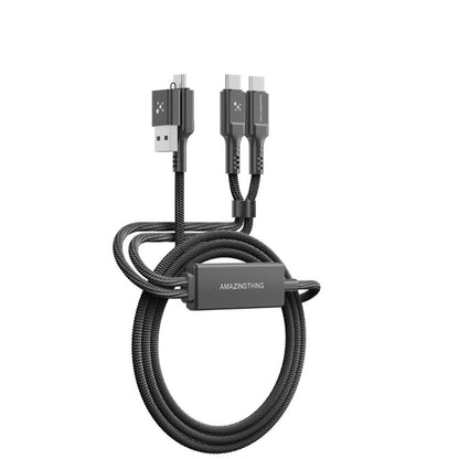 At Thunder Pro I 7X 4-In-1 USB-A + USB-C To USB-C + USB-C 5A 100W 1.5M Cable