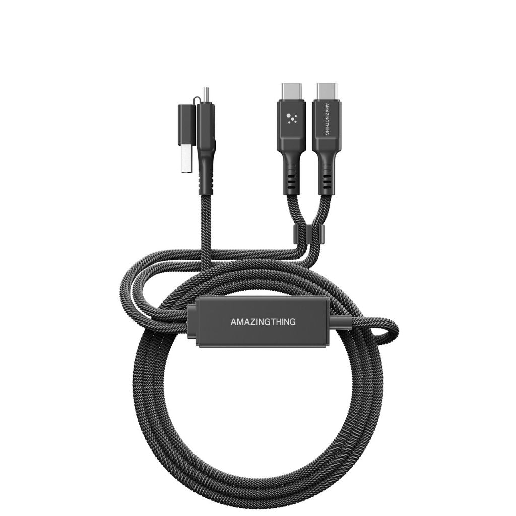 At Thunder Pro I 7X 4-In-1 USB-A + USB-C To USB-C + USB-C 5A 100W 1.5M Cable
