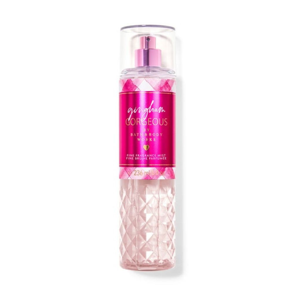 Bath and Body Works 'gorgeous' fine fragrance mist on a white background