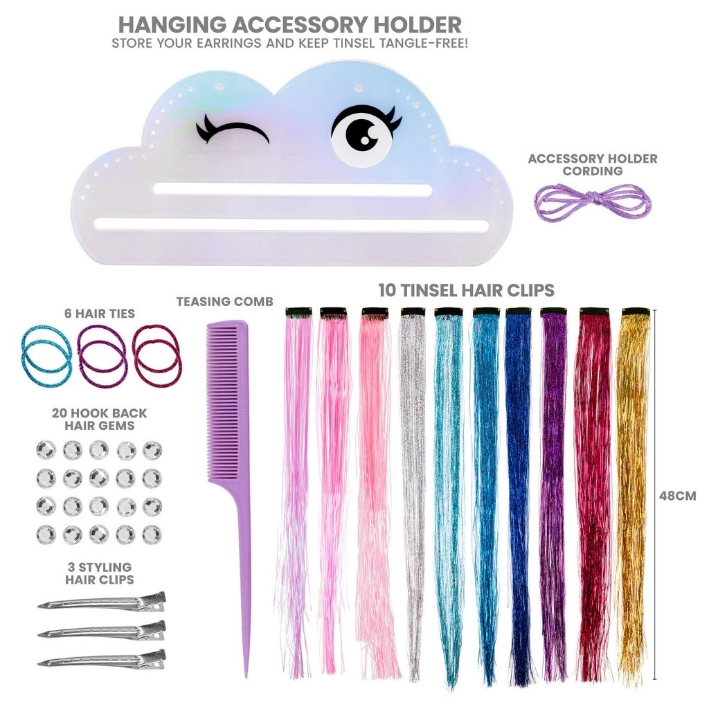 Fashion Angels Shimmer & Style - Tinsel Hair Styling Kit