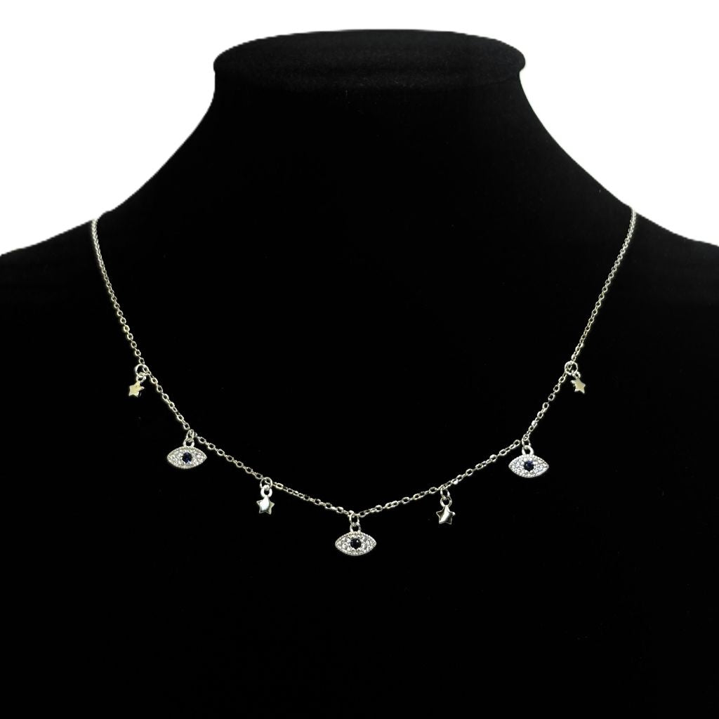 Starry Evil Eye Necklace