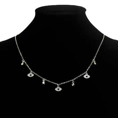 Starry Evil Eye Necklace