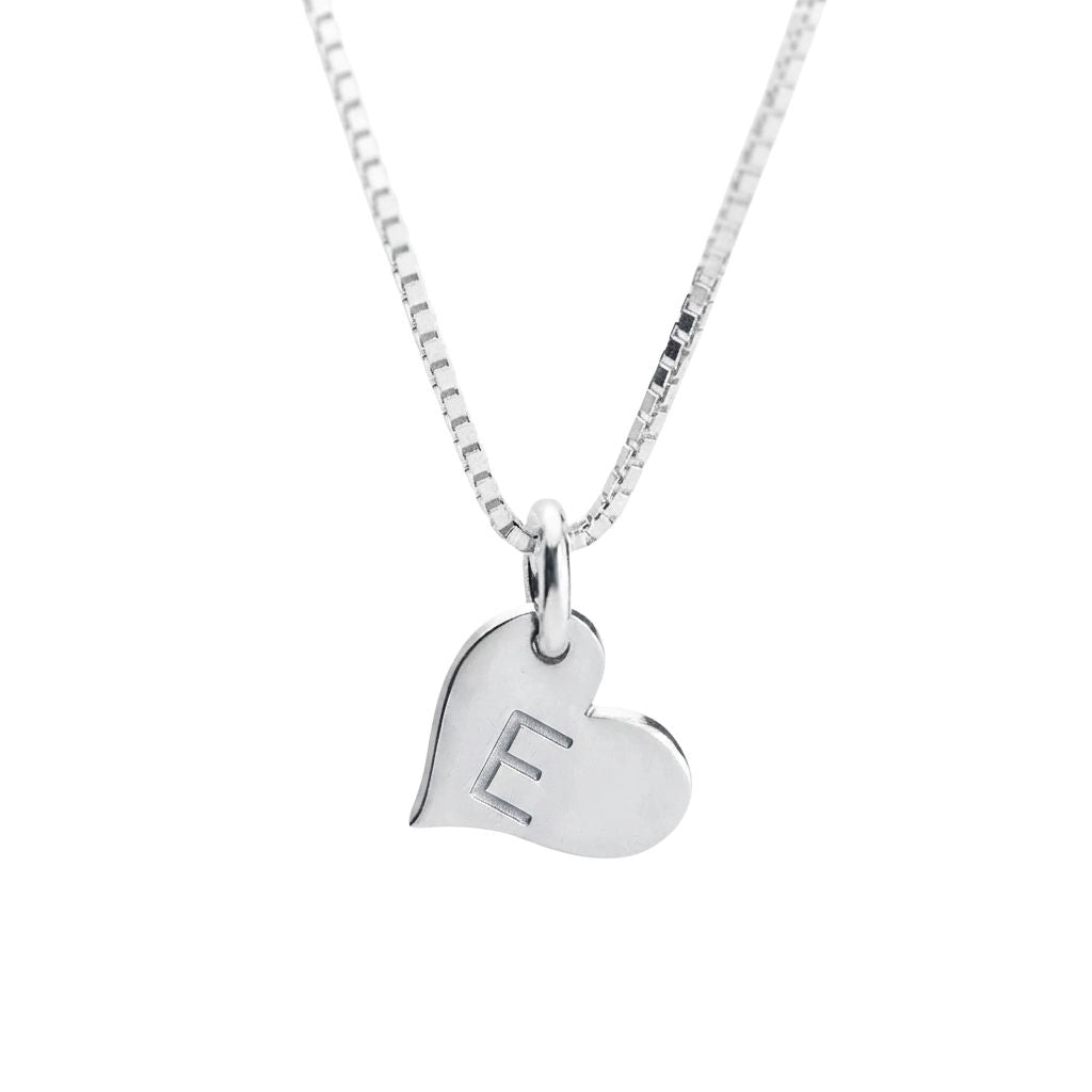 Heart Initial Necklace