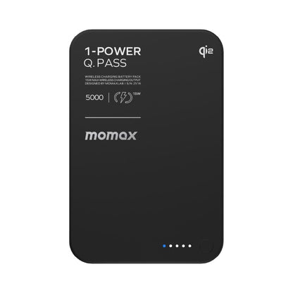 Momax 1-Power Q.Pass 5000 mAh Qi2 Magnetic Wireless Power Bank