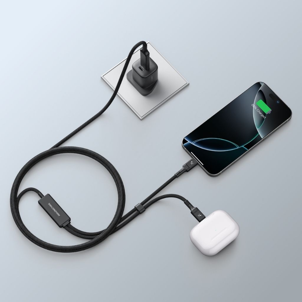 At Thunder Pro I 7X 4-In-1 USB-A + USB-C To USB-C + USB-C 5A 100W 1.5M Cable