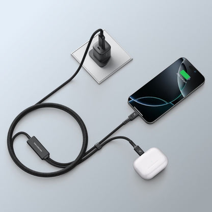 At Thunder Pro I 7X 4-In-1 USB-A + USB-C To USB-C + USB-C 5A 100W 1.5M Cable