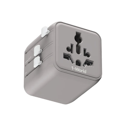 Momax 1-World Universal Travel Adaptor With Dual AC