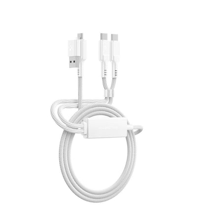 At Thunder Pro I 7X 4-In-1 USB-A + USB-C To USB-C + USB-C 5A 100W 1.5M Cable