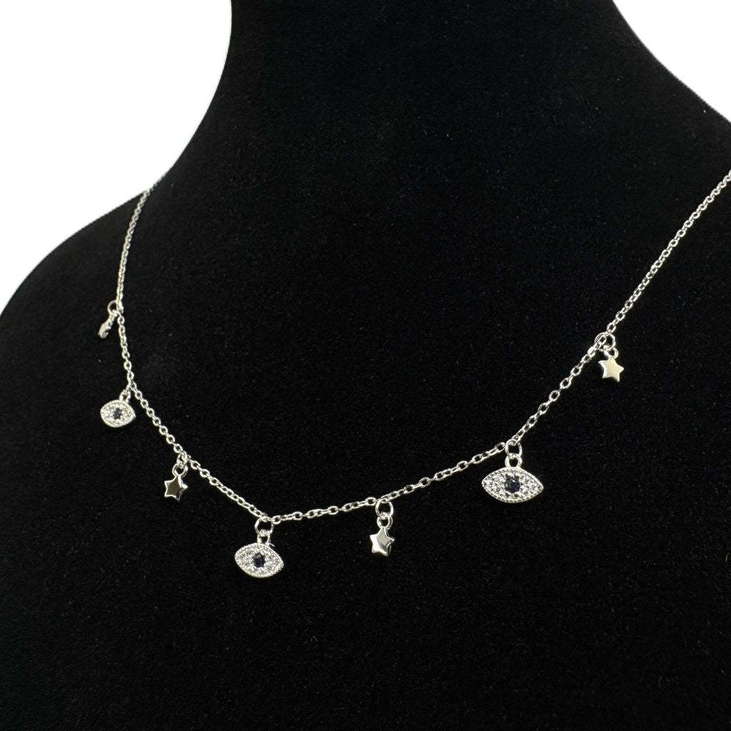 Starry Evil Eye Necklace
