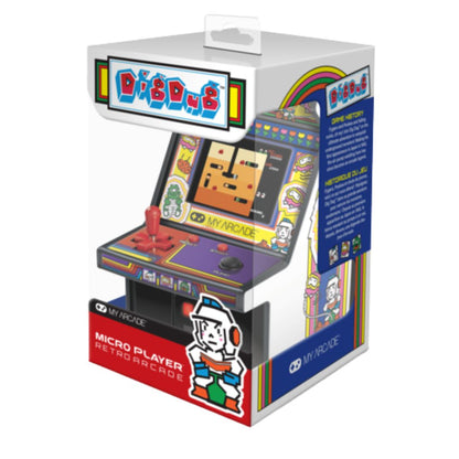 Miniature arcade machine with 'Bibbidi' branding on a white background