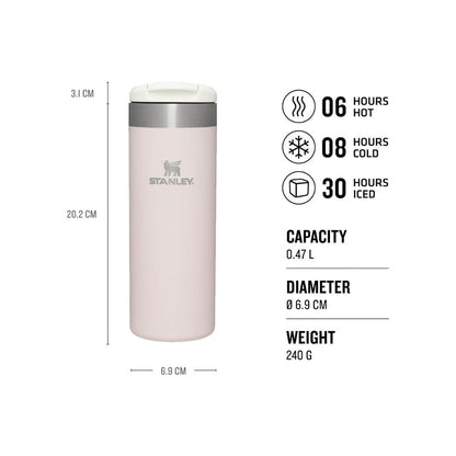 Aerolight Transit Mug 470 ml/16 oz - Rose Quartz Metallic