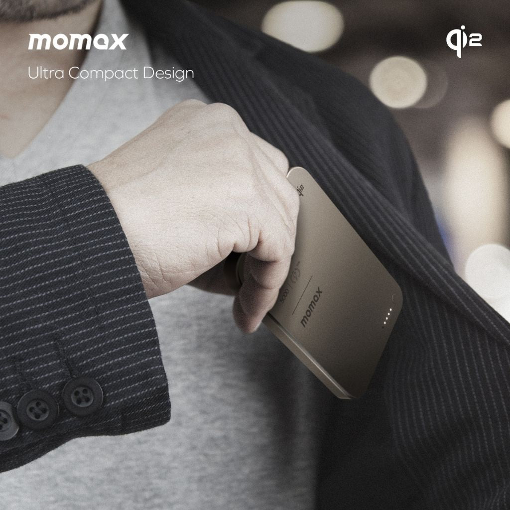 Momax 1-Power Q.Pass 5000 mAh Qi2 Magnetic Wireless Power Bank
