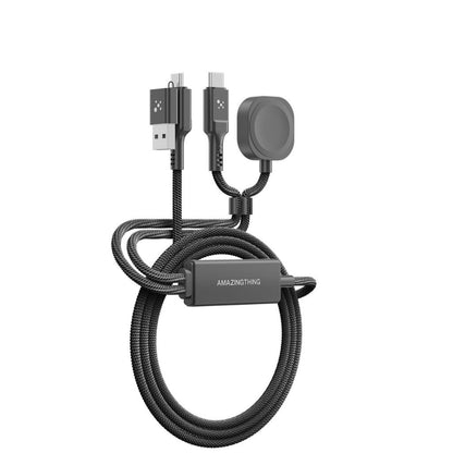 At Thunder Pro I 7X 4-In-1 USB-A + USB-C To USB-C + Watch Cable 5A 100W 1.5M