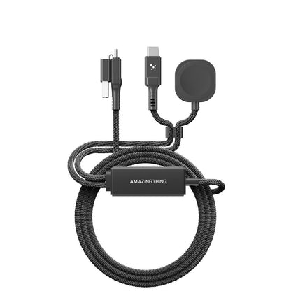 At Thunder Pro I 7X 4-In-1 USB-A + USB-C To USB-C + Watch Cable 5A 100W 1.5M