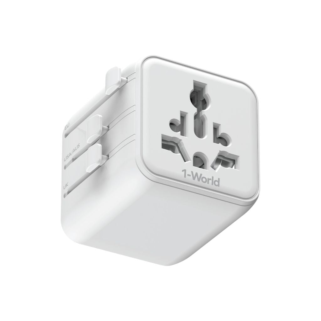 Momax 1-World Universal Travel Adaptor With Dual AC