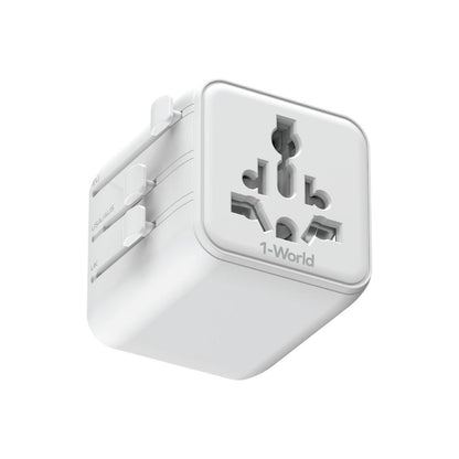 Momax 1-World Universal Travel Adaptor With Dual AC