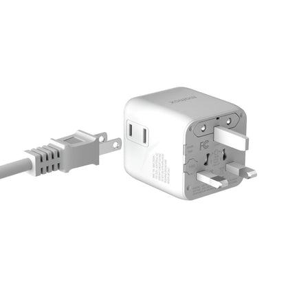 Momax 1-World Universal Travel Adaptor With Dual AC