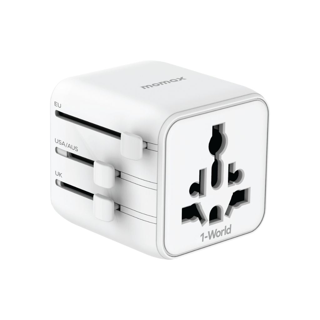 Momax 1-World Universal Travel Adaptor With Dual AC