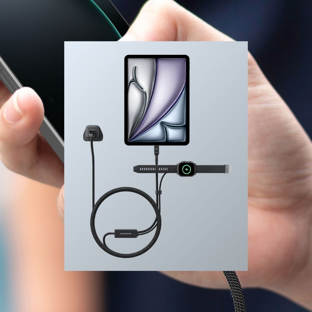 At Thunder Pro I 7X 4-In-1 USB-A + USB-C To USB-C + Watch Cable 5A 100W 1.5M