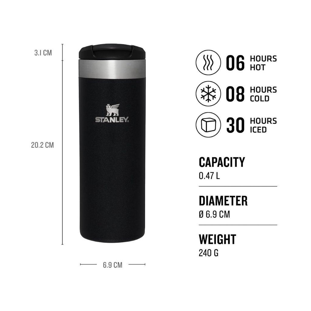 Aerolight Transit Mug 470 ml/16 oz - Black Metallic