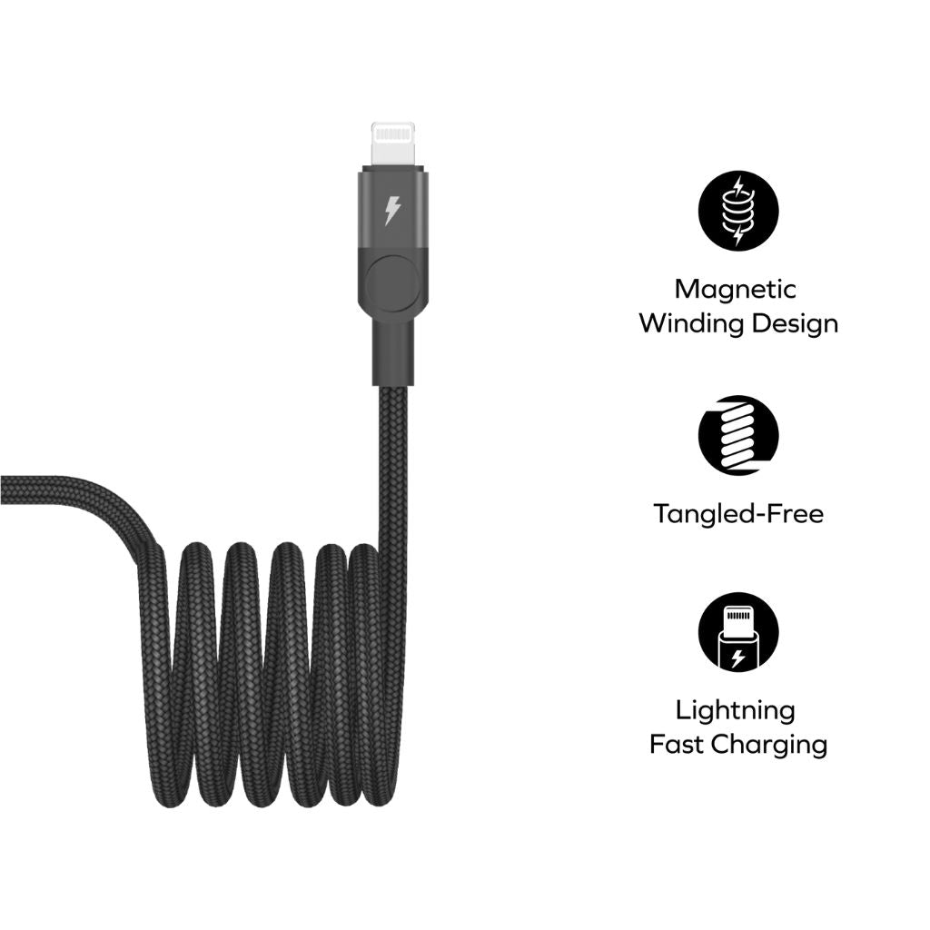 Momax Mag Link 60W USB-C To Lightning Magnetic Cable 2M