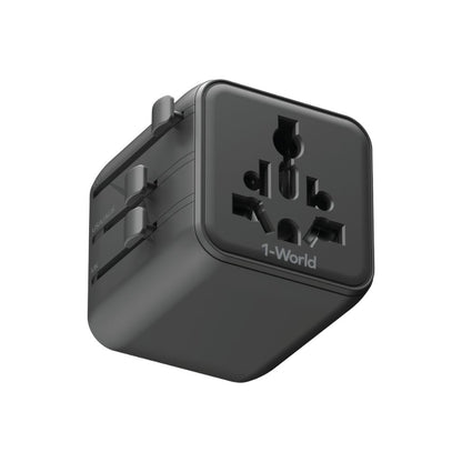 Momax 1-World Universal Travel Adaptor With Dual AC