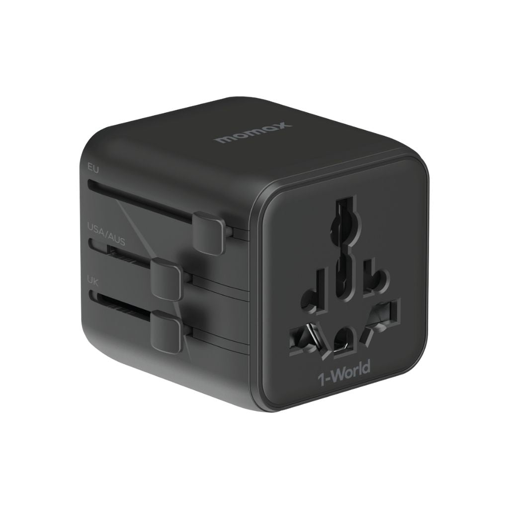 Momax 1-World Universal Travel Adaptor With Dual AC
