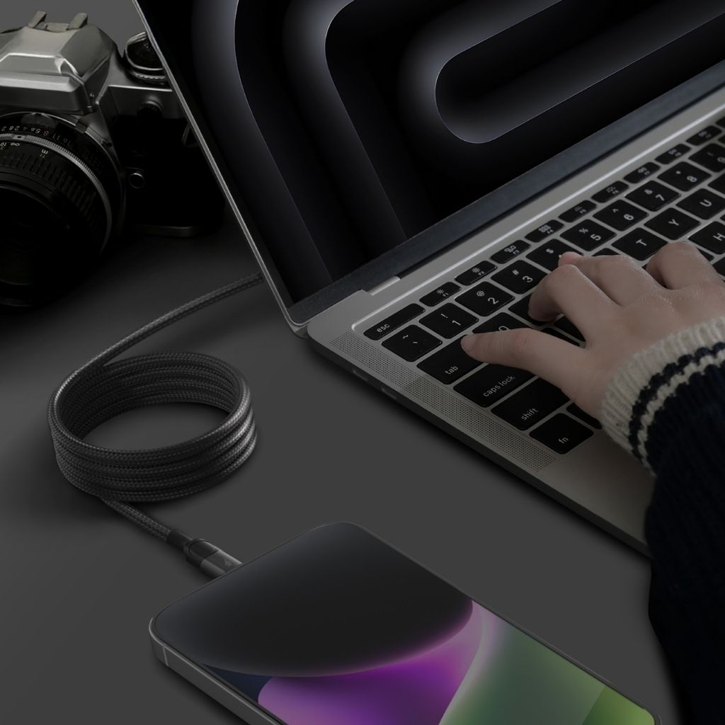 Momax Mag Link 60W USB-C To Lightning Magnetic Cable 2M