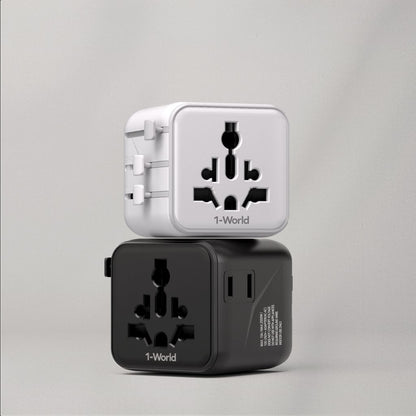 Momax 1-World Universal Travel Adaptor With Dual AC