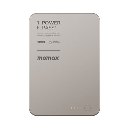 Momax 1-Power F.Pass+ 3000 mAh Power Bank With Built-In Cable & Magnetic Attachment