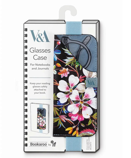V&A Bookaroo Glasses Case - Kilburn Black Floral