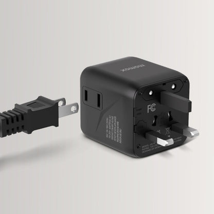 Momax 1-World Universal Travel Adaptor With Dual AC