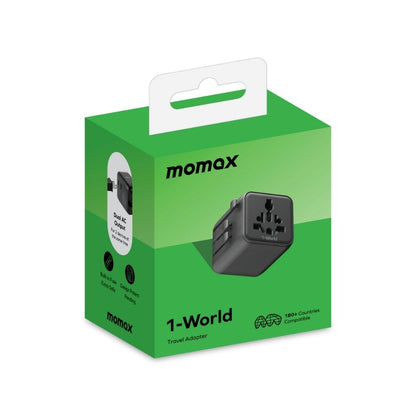 Momax 1-World Universal Travel Adaptor With Dual AC