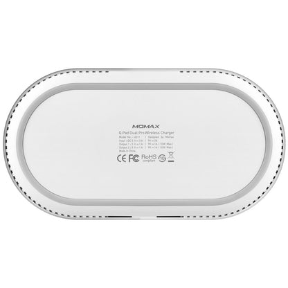 Momax Q.Pad Dual Pro Quad-Coil Fast Wireless Charger