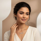 Infinity Small Heart Design Name Necklace