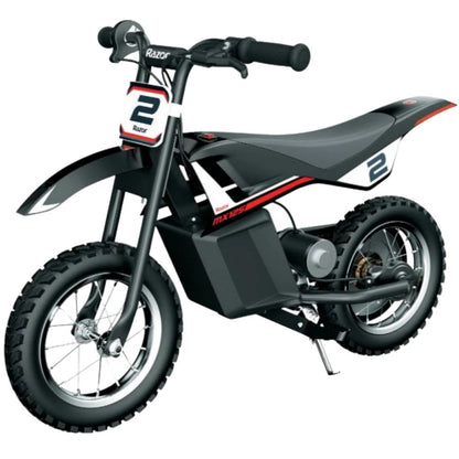 Children's electric bike with number 2 on a white background