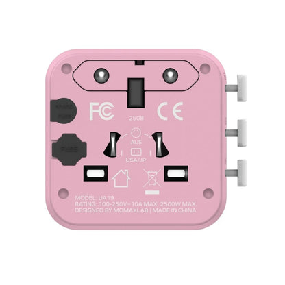 Momax 1-World Universal Travel Adaptor With Dual AC