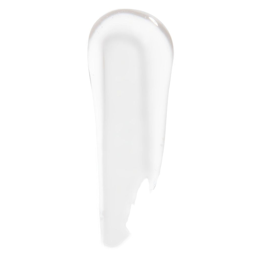 Clear gel-like substance on a white background